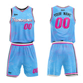 Custom Light Blue Basketball Jersey Uniform Suit Printed Your Logo Name Number