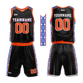 Custom Black Orange Royal Basketball Jersey Uniform Suit Printed Your Logo Name Number