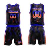Custom Black Royal Orange Basketball Jersey Uniform Suit Printed Your Logo Name Number