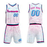 Custom White Basketball Jersey Uniform Suit Printed Your Logo Name Number