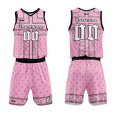 Custom Pink Black Basketball Jersey Uniform Suit Printed Your Logo Name Number