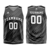 Custom Strip-Type Grey Basketball Jersey Uniform Suit Printed Your Logo Name Number