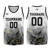 Custom Black White Basketball Jersey Uniform Suit Printed Your Logo Name Number