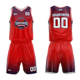 Custom Red Navy Basketball Jersey Uniform Suit Printed Your Logo Name Number