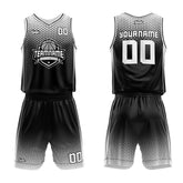 Custom Black White Basketball Jersey Uniform Suit Printed Your Logo Name Number