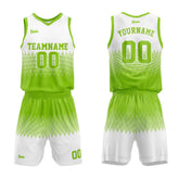 Custom Green White Basketball Jersey Uniform Suit Printed Your Logo Name Number