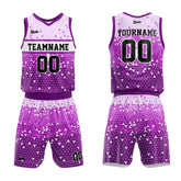 Custom Purple Basketball Jersey Uniform Suit Printed Your Logo Name Number