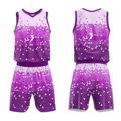 Custom Purple Basketball Jersey Uniform Suit Printed Your Logo Name Number