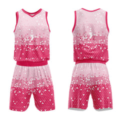 Custom Pink Basketball Jersey Uniform Suit Printed Your Logo Name Number