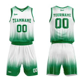 Custom White Green Basketball Jersey Uniform Suit Printed Your Logo Name Number
