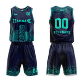 Custom Navy Night View Basketball Jersey Uniform Suit Printed Your Logo Name Number