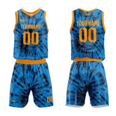 Custom Blue Basketball Jersey Uniform Suit Printed Your Logo Name Number