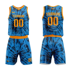 Custom Blue Basketball Jersey Uniform Suit Printed Your Logo Name Number
