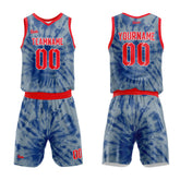 Custom Grey Blue Basketball Jersey Uniform Suit Printed Your Logo Name Number