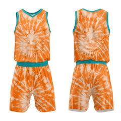 Custom Orange Basketball Jersey Uniform Suit Printed Your Logo Name Number