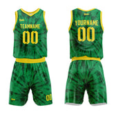 Custom Green Basketball Jersey Uniform Suit Printed Your Logo Name Number