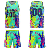 Custom Broken Green Basketball Jersey Uniform Suit Printed Your Logo Name Number