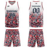 Custom White Pink Navy Basketball Jersey Uniform Suit Printed Your Logo Name Number