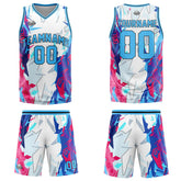 Custom Broken Light Blue Basketball Jersey Uniform Suit Printed Your Logo Name Number
