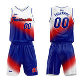 Custom White Red Royal Basketball Jersey Uniform Suit Printed Your Logo Name Number