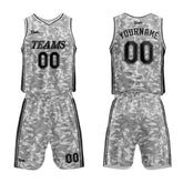 Custom Gray Basketball Jersey Uniform Suit Printed Your Logo Name Number