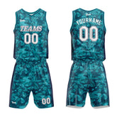 Custom Green Basketball Jersey Uniform Suit Printed Your Logo Name Number