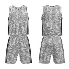 Custom Gray Basketball Jersey Uniform Suit Printed Your Logo Name Number