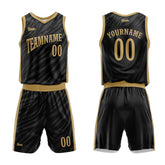 Custom Black Basketball Jersey Uniform Suit Printed Your Logo Name Number