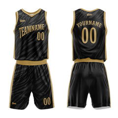 Custom Black Basketball Jersey Uniform Suit Printed Your Logo Name Number