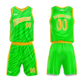Custom Neon Green Basketball Jersey Uniform Suit Printed Your Logo Name Number