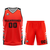 Custom Red Black Basketball Jersey Uniform Suit Printed Your Logo Name Number