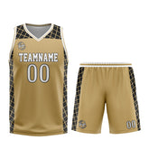 Custom Brown Black Basketball Jersey Uniform Suit Printed Your Logo Name Number