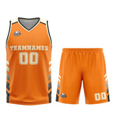 Custom Orange Cream Basketball Jersey Uniform Suit Printed Your Logo Name Number