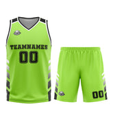 Custom Green Black Basketball Jersey Uniform Suit Printed Your Logo Name Number
