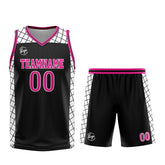 Custom Black Pink Basketball Jersey Uniform Suit Printed Your Logo Name Number