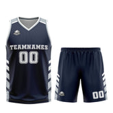 Custom Navy Grey Basketball Jersey Uniform Suit Printed Your Logo Name Number