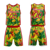 Custom Tropical Plant Basketball Jersey Uniform Suit Printed Your Logo Name Number