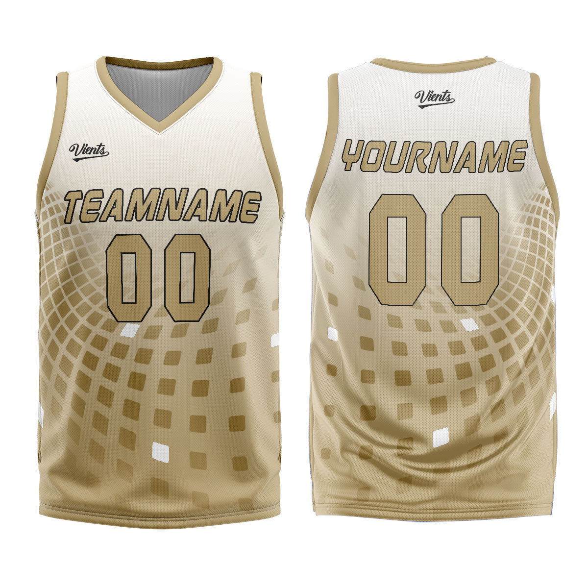 Custom White Brown Basketball Jersey Uniform Suit Printed Your Logo Name Number