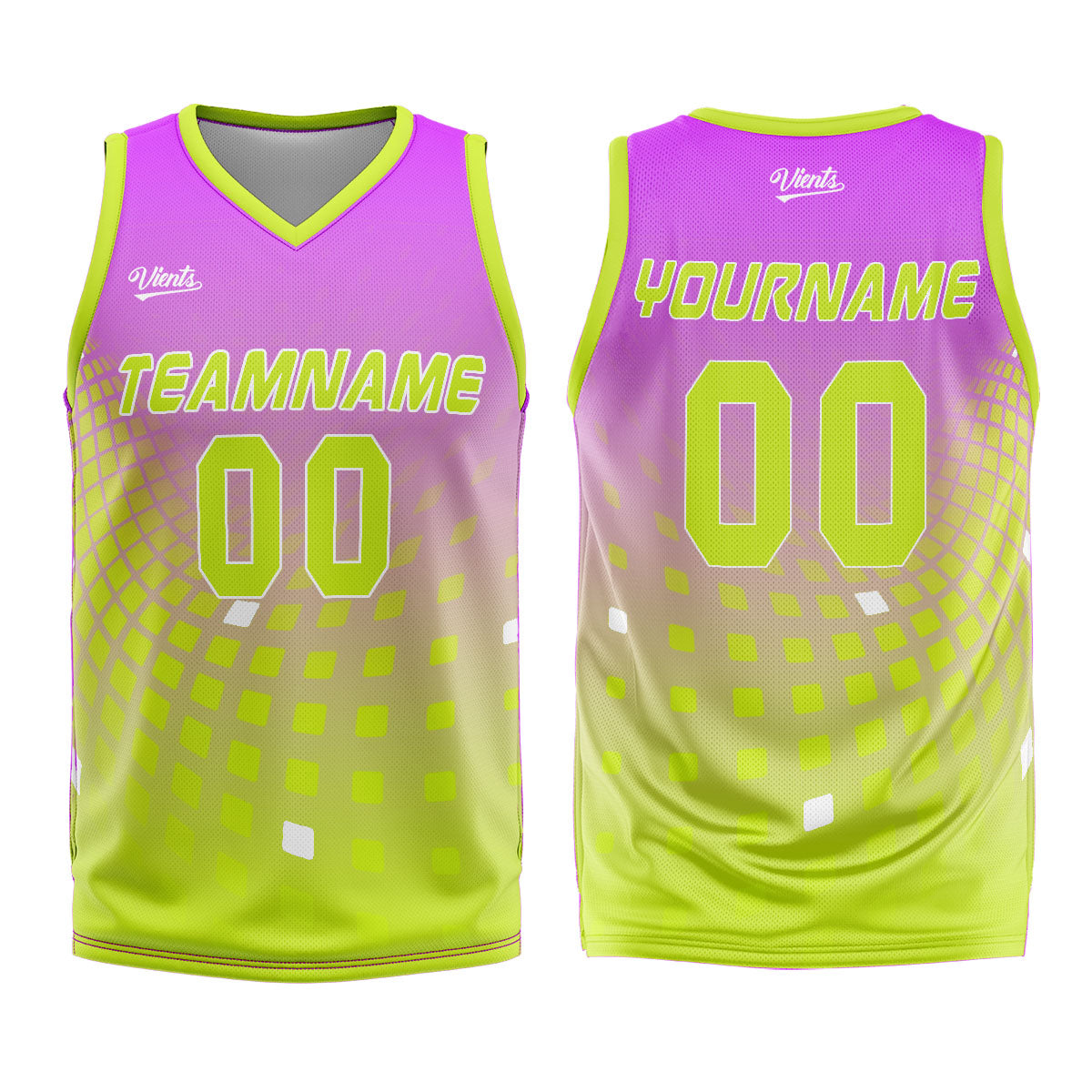 Custom Light Purple Green Basketball Jersey Uniform Suit Printed Your Logo Name Number