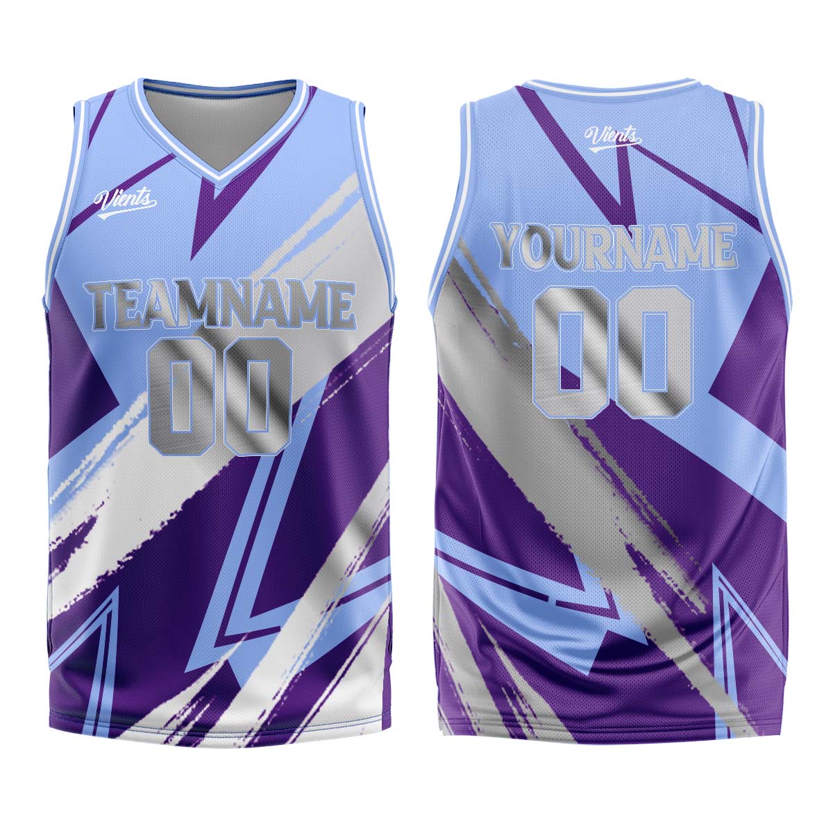 Custom Blue Purple Grey Basketball Jersey Uniform Suit Printed Your Logo Name Number