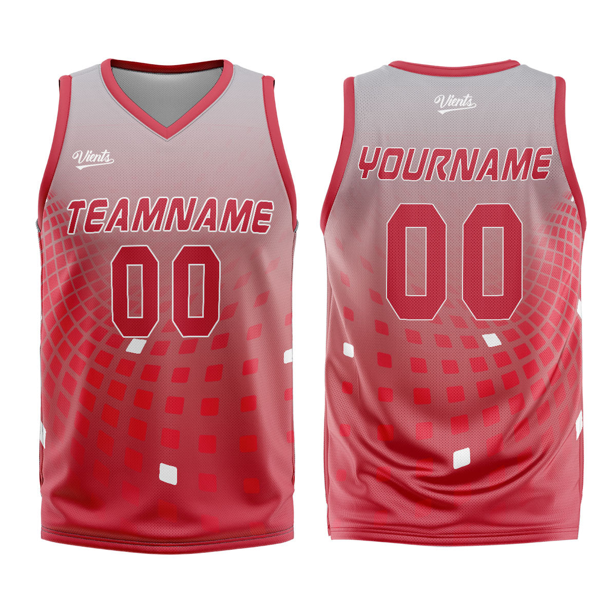 Custom Grey Red Basketball Jersey Uniform Suit Printed Your Logo Name Number