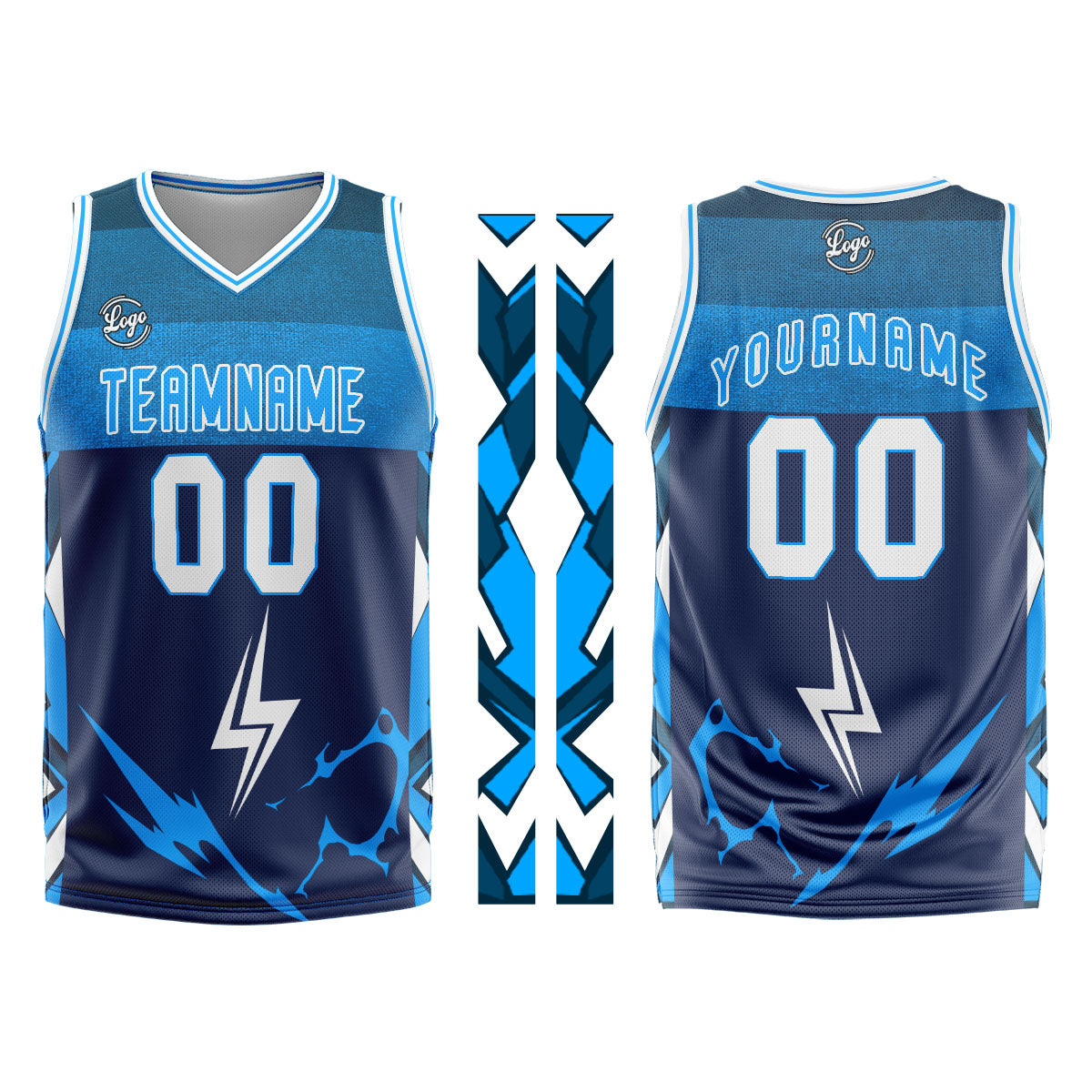 Custom Navy Blue Basketball Jersey Uniform Suit Printed Your Logo Name Number