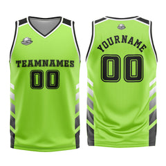 Custom Green Black Basketball Jersey Uniform Suit Printed Your Logo Name Number