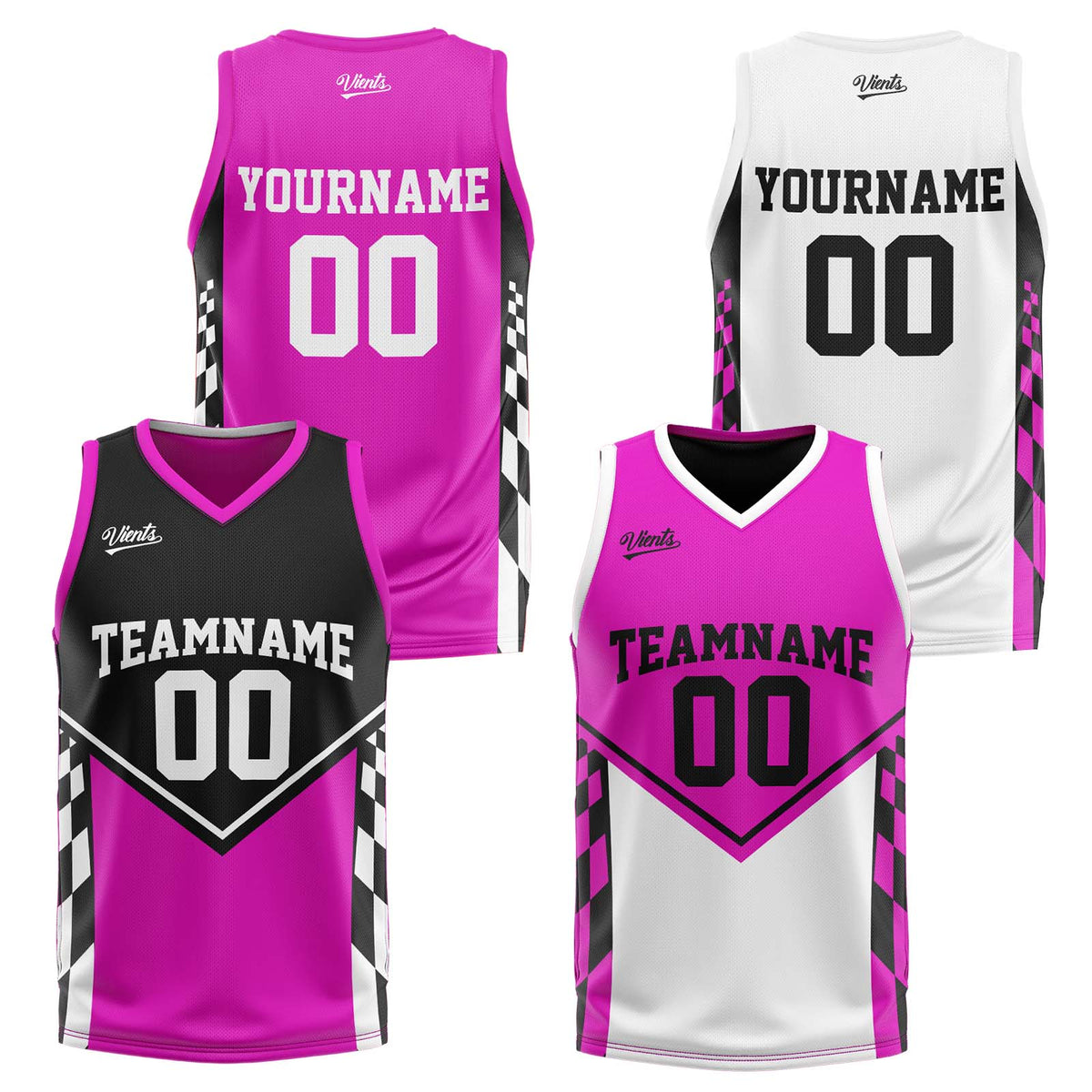 Custom Black Light Purple Reversible Basketball Suit for Adults and Kids Personalized Jersey