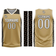 Custom Brown Black Basketball Jersey Uniform Suit Printed Your Logo Name Number