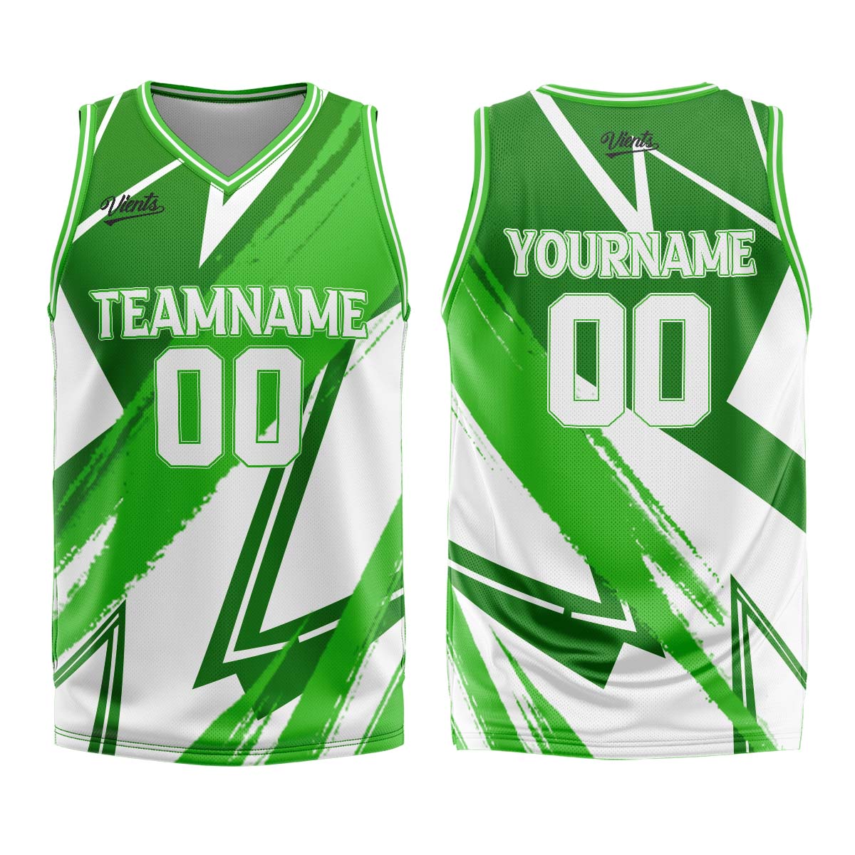 Custom Green White Basketball Jersey Uniform Suit Printed Your Logo Name Number