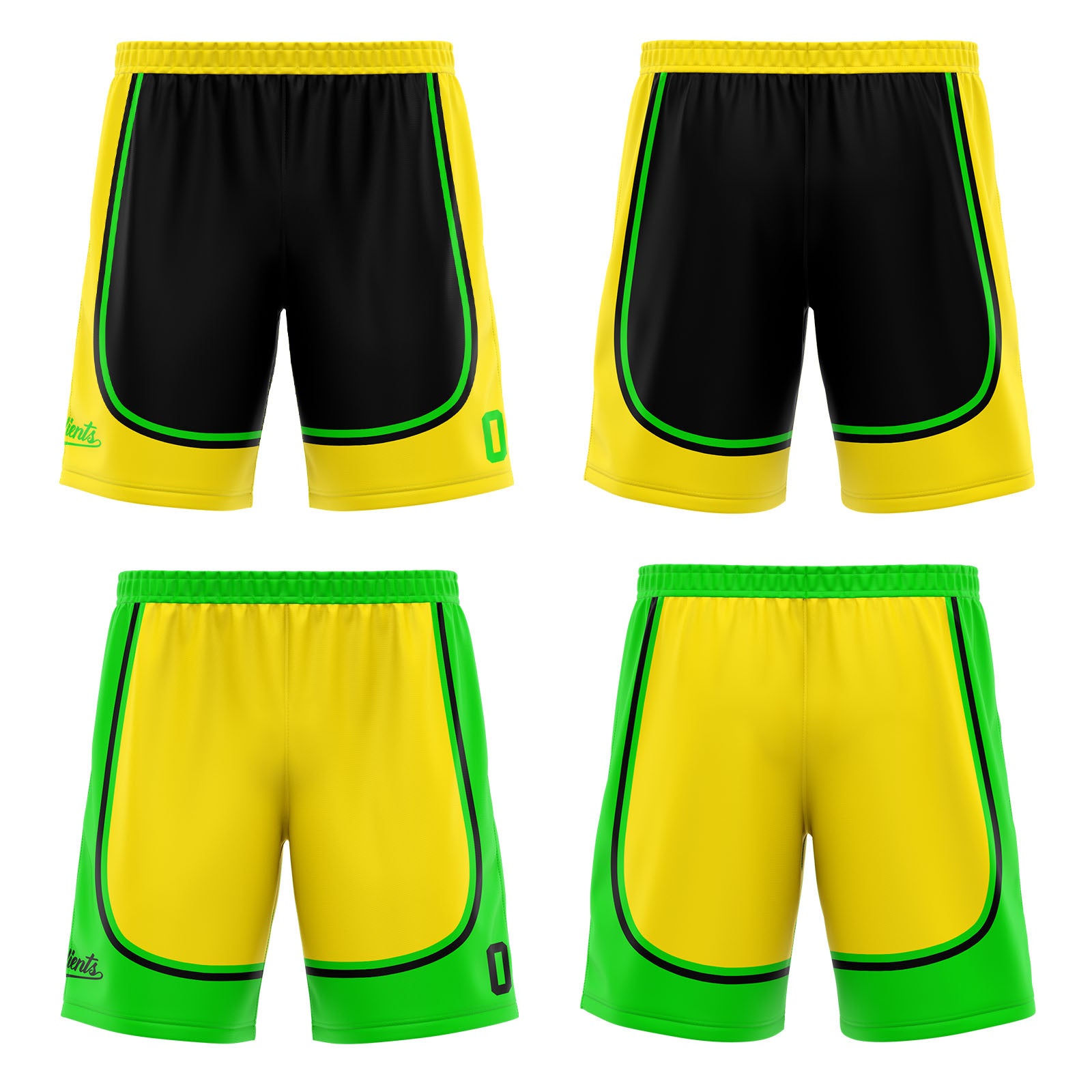 Custom Black Yellow Light Green Reversible Basketball Suit for Adults and Kids Personalized Jersey