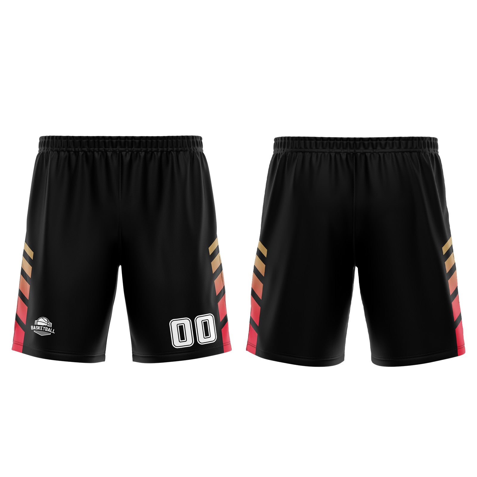 Custom Black Red Basketball Jersey Uniform Suit Printed Your Logo Name Number