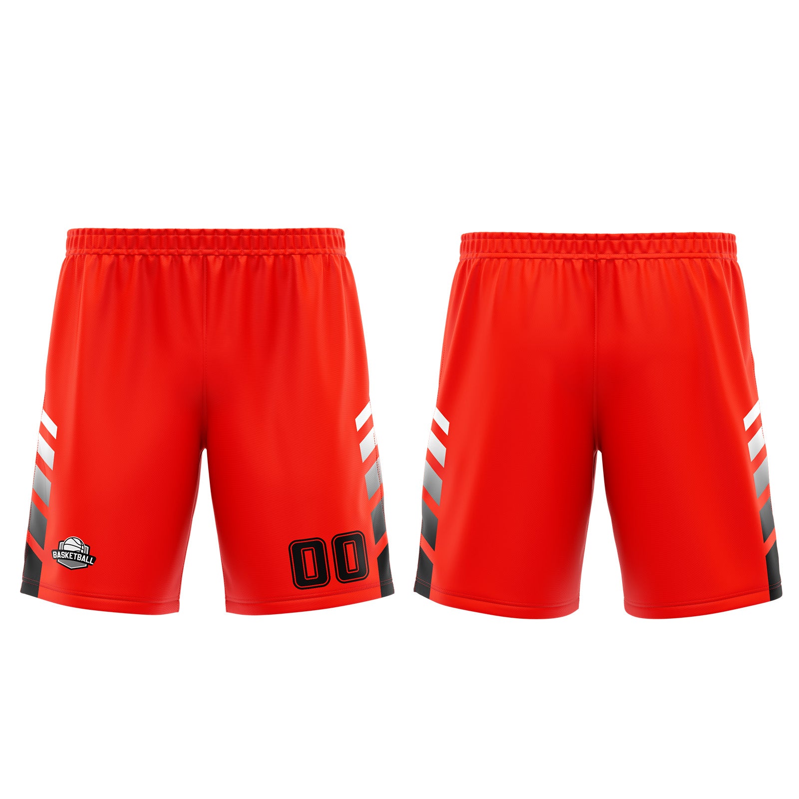 Custom Red Black Basketball Jersey Uniform Suit Printed Your Logo Name Number