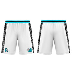 Custom White Black Blue Basketball Jersey Uniform Suit Printed Your Logo Name Number